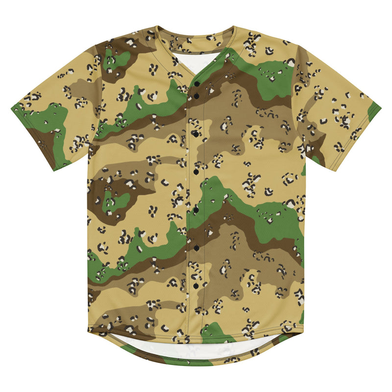Chocolate Chip Turkmenistan Desert CAMO Unisex Baseball Jersey