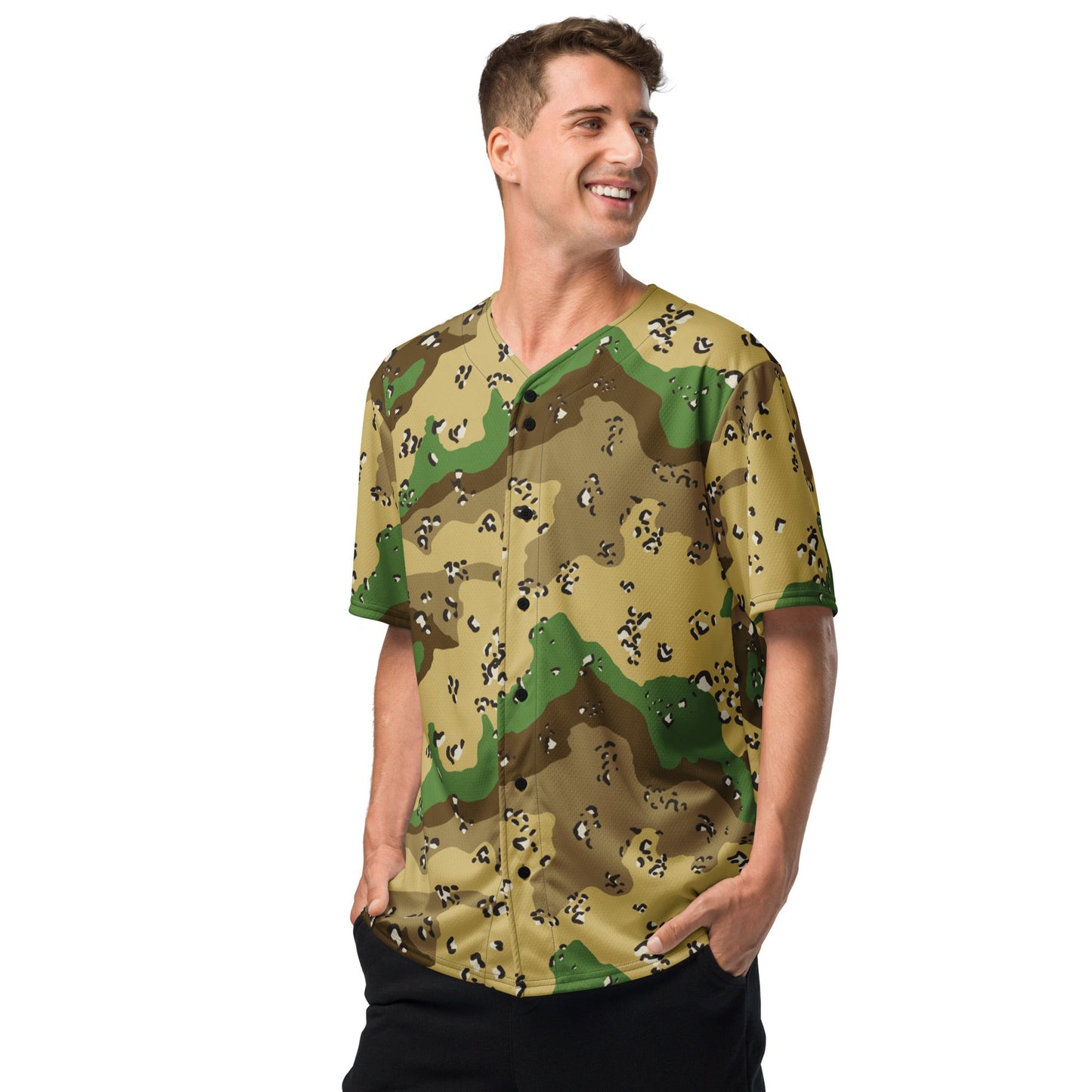 Turkmenistan Chocolate Chip CAMO baseball jersey - Baseball Jerseys