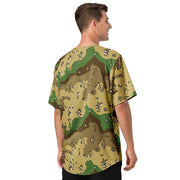 Chocolate Chip Turkmenistan Desert CAMO Unisex Baseball Jersey