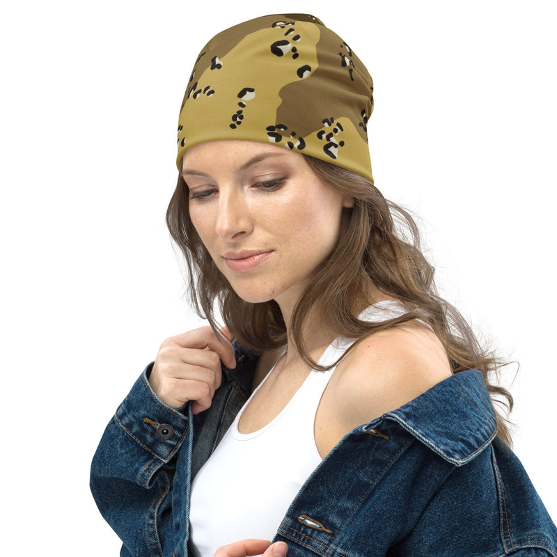 Chocolate Chip Turkmenistan Desert CAMO Beanie - Head
