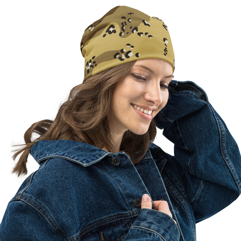 Chocolate Chip Turkmenistan Desert CAMO Beanie - Head