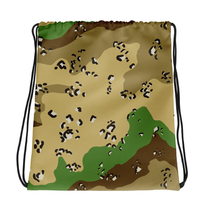 Turkmenistan Chocolate Chip CAMO Drawstring Bag - Bags