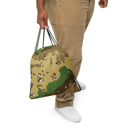 Turkmenistan Chocolate Chip CAMO Drawstring Bag - Bags