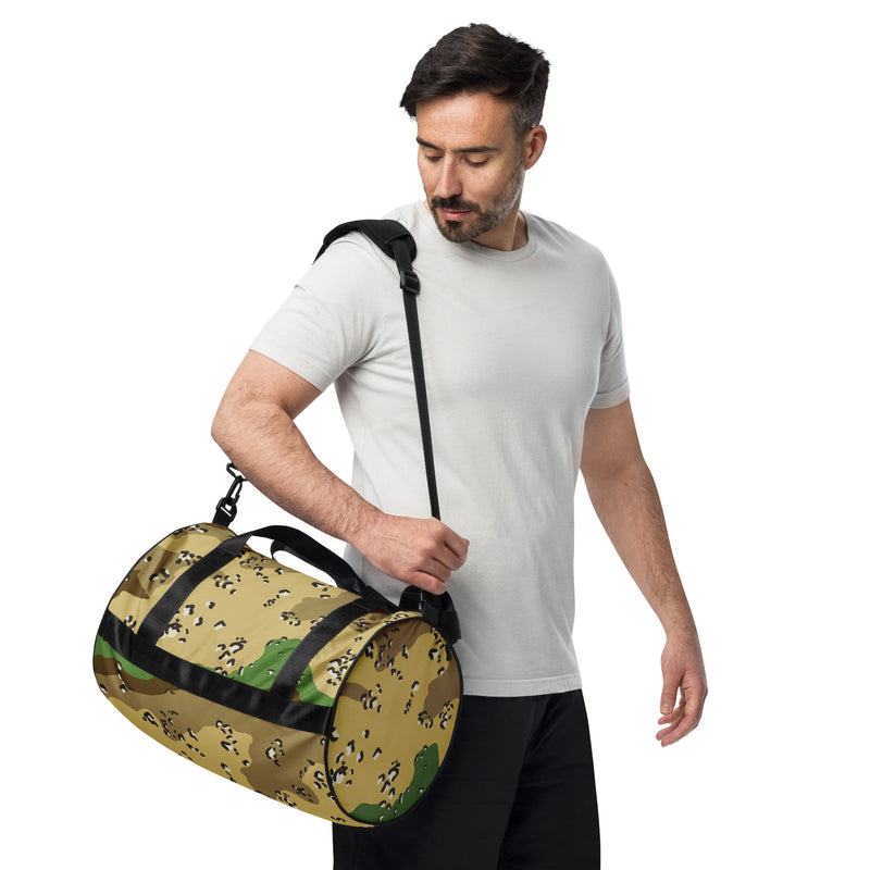Chocolate Chip Turkmenistan Desert CAMO Gym Bag