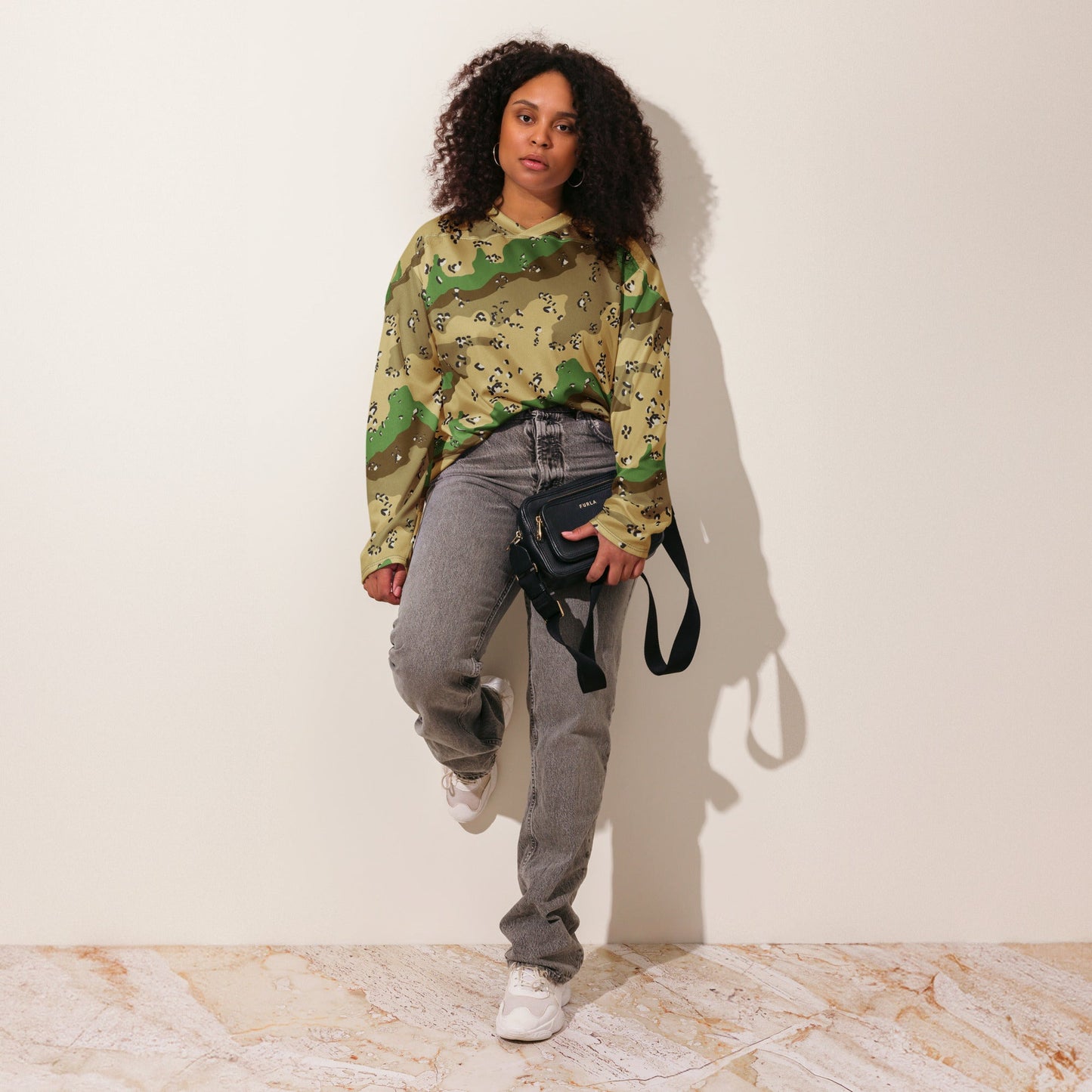 Turkmenistan Chocolate Chip CAMO hockey fan jersey - Hockey Jerseys