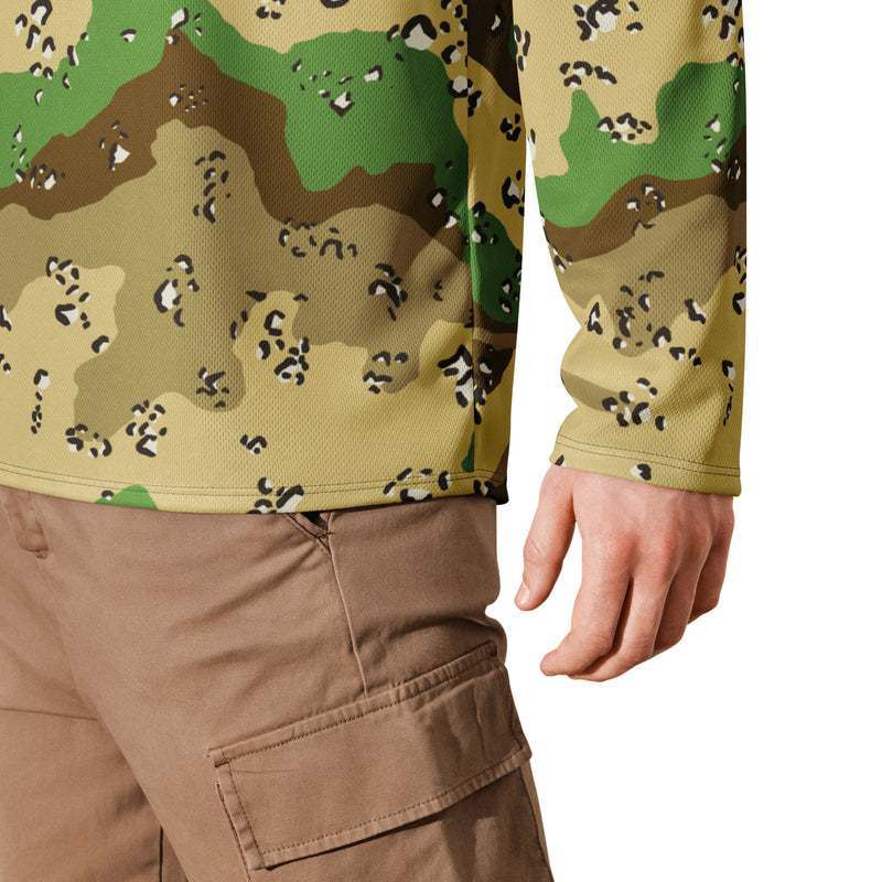Chocolate Chip Turkmenistan Desert CAMO Unisex Hockey Fan Jersey