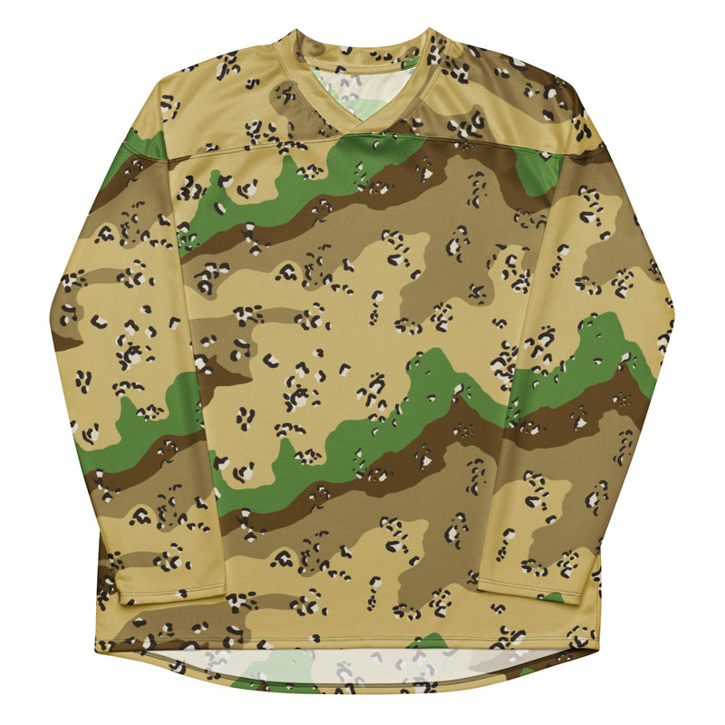 Chocolate Chip Turkmenistan Desert CAMO Unisex Hockey Fan Jersey