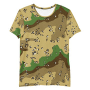 Chocolate Chip Turkmenistan Desert CAMO Mens Athletic T-Shirt - Shirt