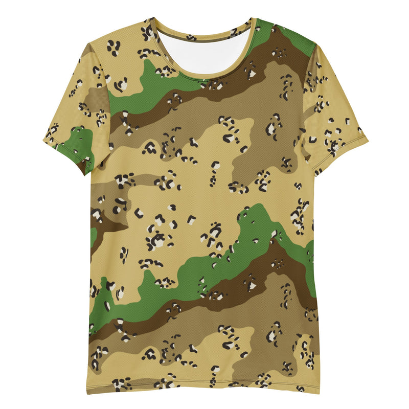 Chocolate Chip Turkmenistan Desert CAMO Mens Athletic T-Shirt - Shirt