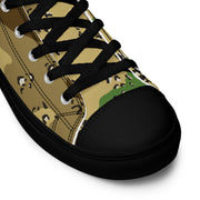 Chocolate Chip Turkmenistan Desert CAMO Mens High-Top Canvas Shoes