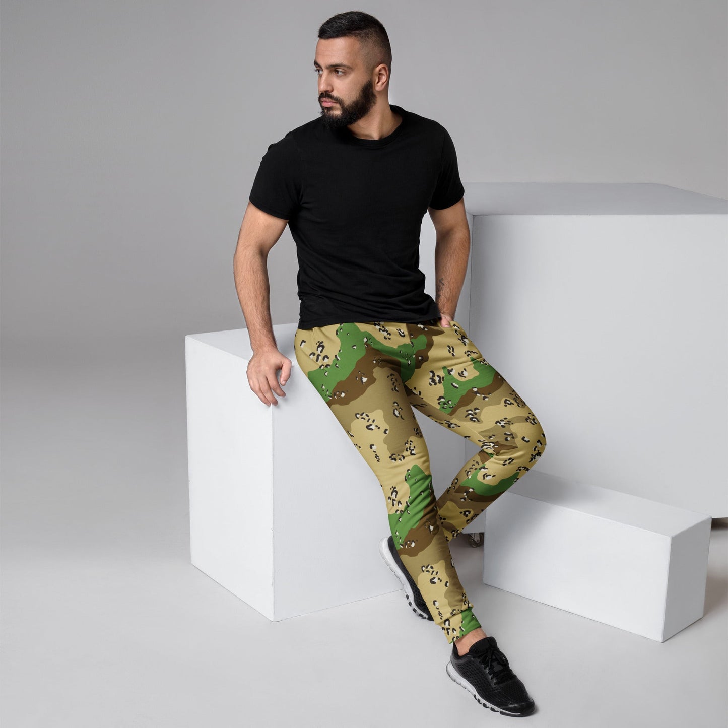 Turkmenistan Chocolate Chip CAMO Mens Joggers - XS