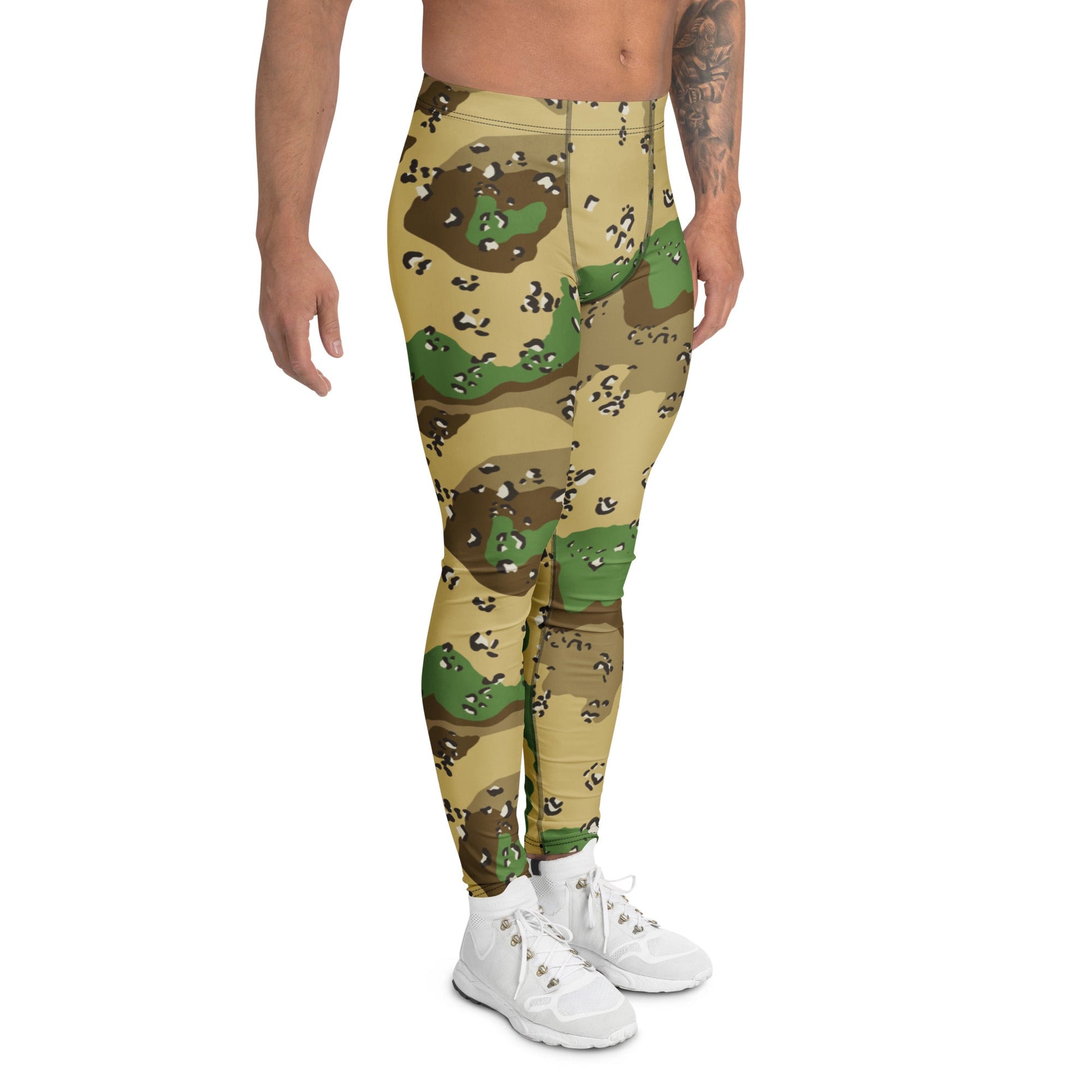 Turkmenistan Chocolate Chip CAMO Mens Leggings