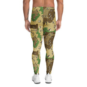 Chocolate Chip Turkmenistan Desert CAMO Mens Leggings - Men