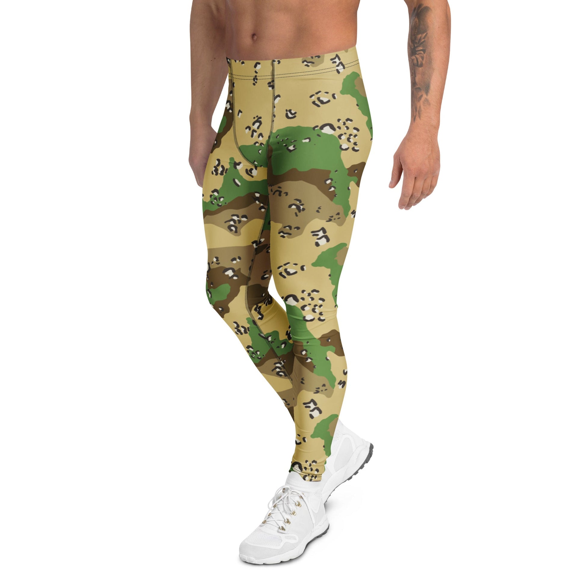 Turkmenistan Chocolate Chip CAMO Mens Leggings