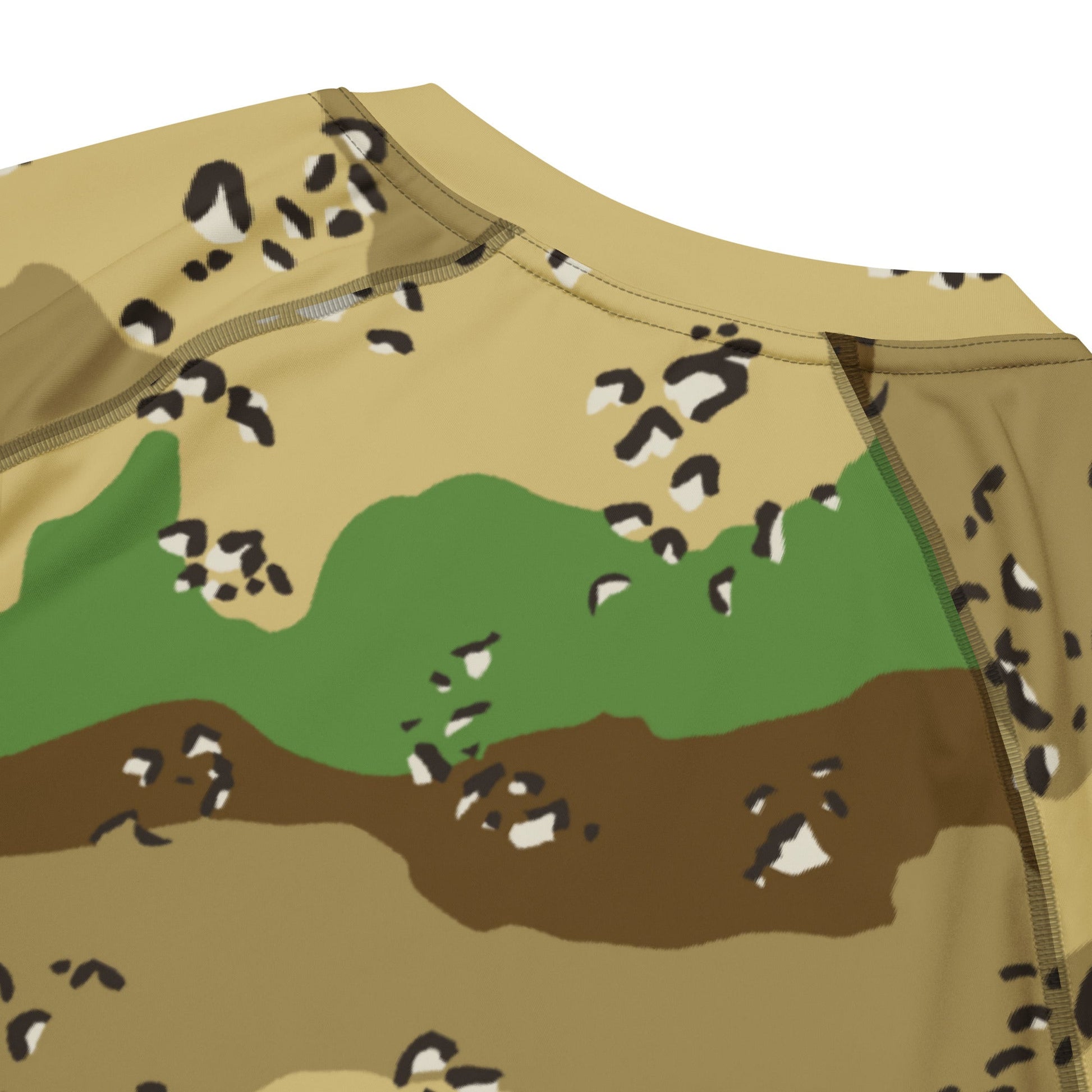 Turkmenistan Chocolate Chip CAMO Mens Short-Sleeve Rash Guard - Short-sleeve Guards