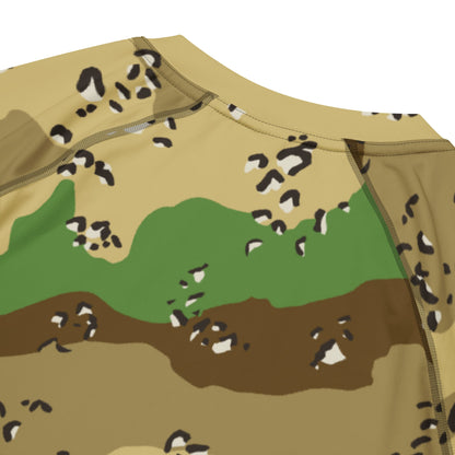 Turkmenistan Chocolate Chip CAMO Mens Short-Sleeve Rash Guard - Short-sleeve Guards