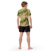Chocolate Chip Turkmenistan Desert CAMO Mens Short-Sleeve Rash Guard - SS