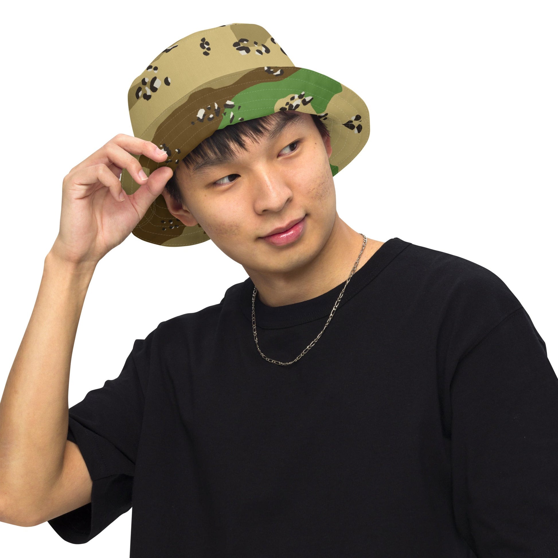 Turkmenistan Chocolate Chip CAMO Reversible bucket hat - Bucket Hats