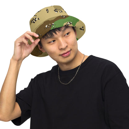 Turkmenistan Chocolate Chip CAMO Reversible bucket hat - Bucket Hats