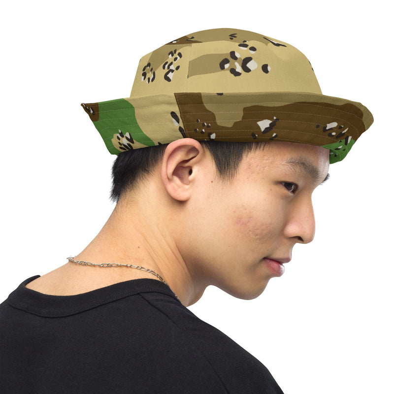 Chocolate Chip Turkmenistan Desert CAMO Reversible Bucket Hat