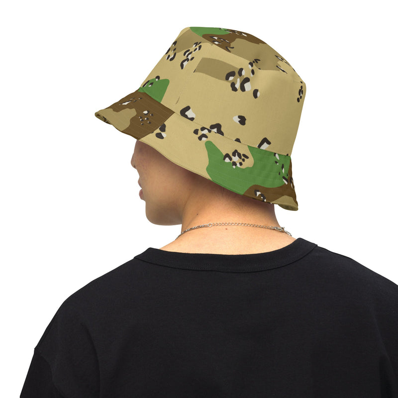 Chocolate Chip Turkmenistan Desert CAMO Reversible Bucket Hat - S/M