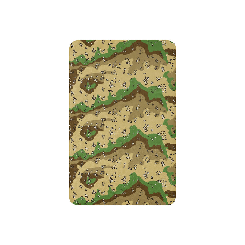 Chocolate Chip Turkmenistan Desert CAMO Sherpa Blanket