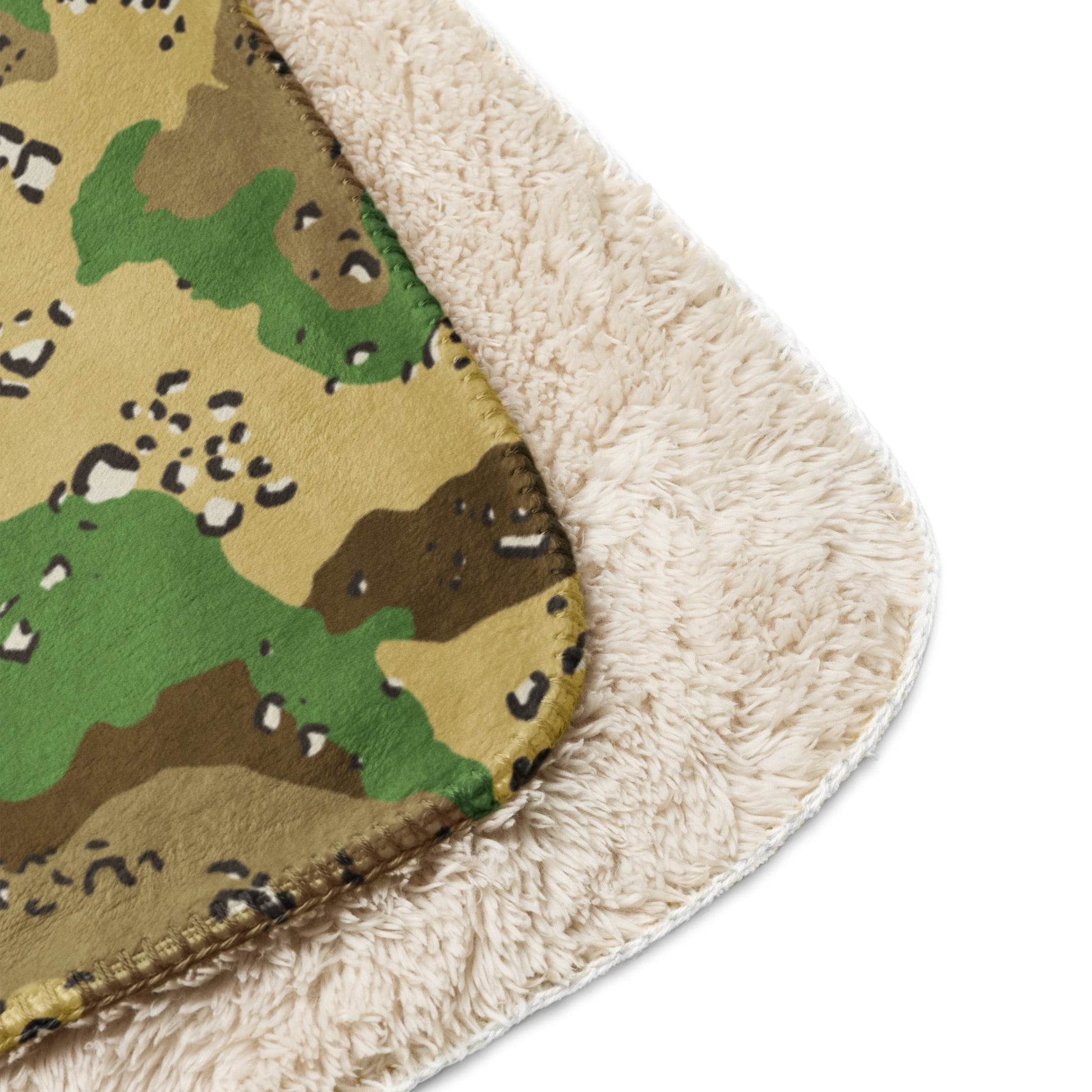 Turkmenistan Chocolate Chip CAMO Sherpa blanket - Blankets