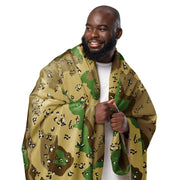 Chocolate Chip Turkmenistan Desert CAMO Sherpa Blanket