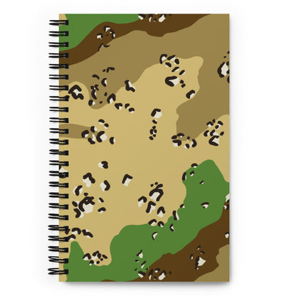 Turkmenistan Chocolate Chip CAMO Spiral notebook - Notebooks
