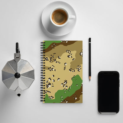 Turkmenistan Chocolate Chip CAMO Spiral notebook - Notebooks