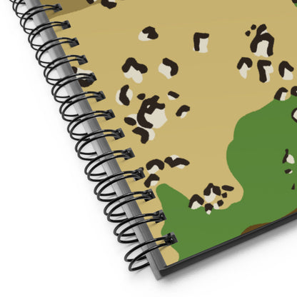 Turkmenistan Chocolate Chip CAMO Spiral notebook - Notebooks