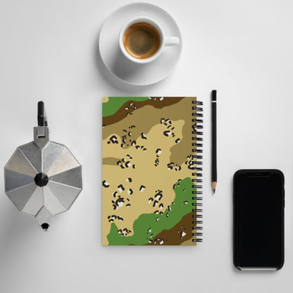 Turkmenistan Chocolate Chip CAMO Spiral notebook - Notebooks
