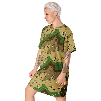 Turkmenistan Chocolate Chip CAMO T-shirt dress - Womens T-Shirt Dresses