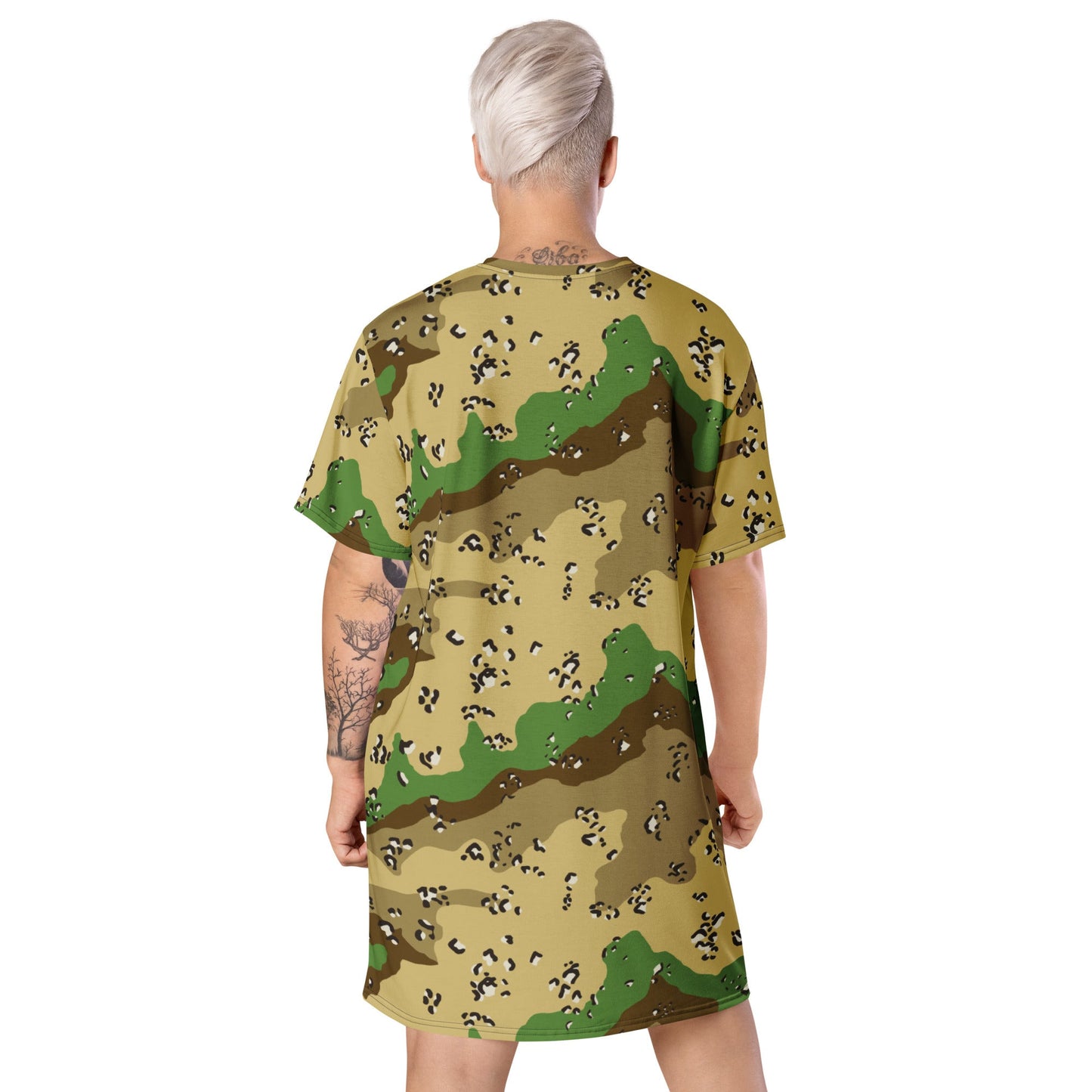 Turkmenistan Chocolate Chip CAMO T-shirt dress - Womens T-Shirt Dresses