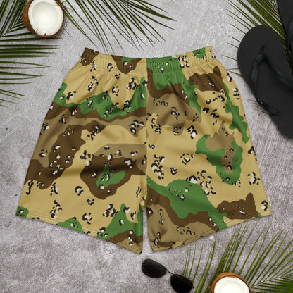 Turkmenistan Chocolate Chip CAMO Unisex Athletic Long Shorts