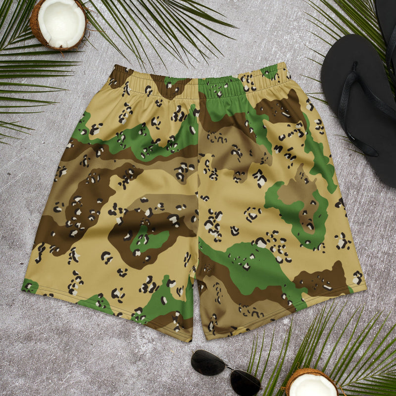 Chocolate Chip Turkmenistan Desert CAMO Unisex Athletic Long Shorts