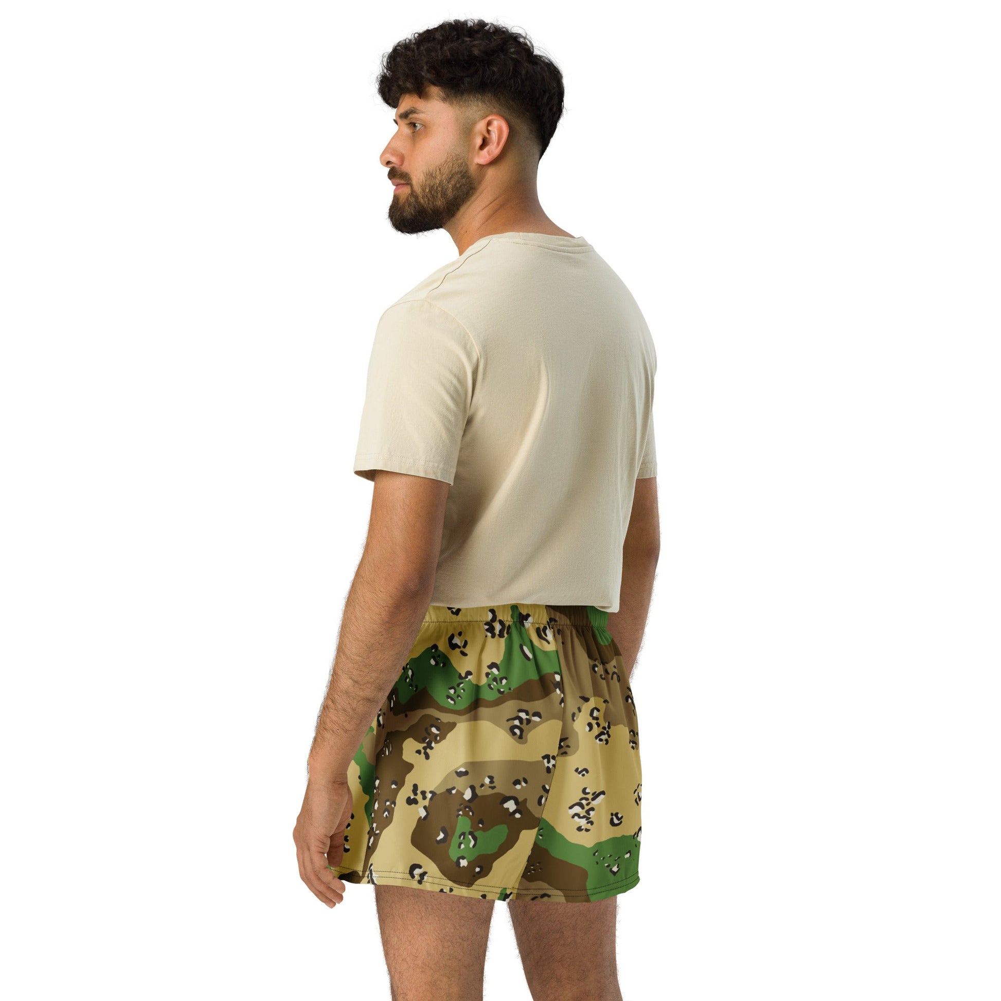 Turkmenistan Chocolate Chip CAMO Unisex Athletic Shorts