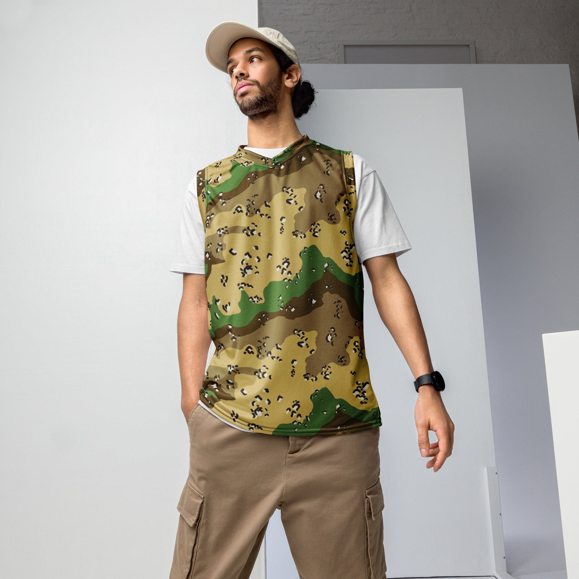 Turkmenistan Chocolate Chip CAMO unisex basketball jersey - 2XS - Basketball Jerseys