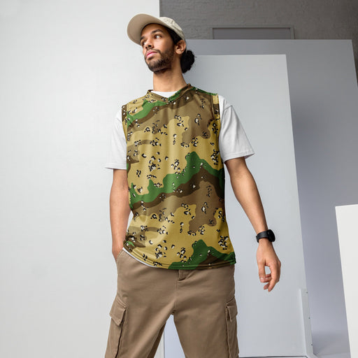 Chocolate Chip Turkmenistan Desert CAMO Unisex Basketball Jersey - 2XS