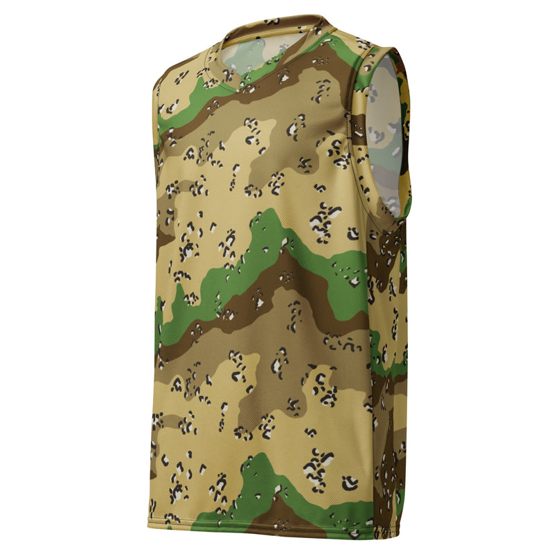 Chocolate Chip Turkmenistan Desert CAMO Unisex Basketball Jersey