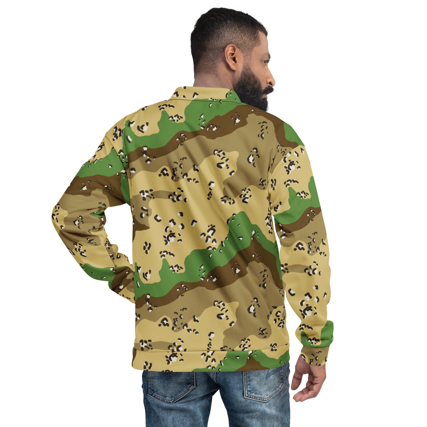 Turkmenistan Chocolate Chip CAMO Unisex Bomber Jacket - Jackets