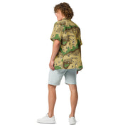 Chocolate Chip Turkmenistan Desert CAMO Unisex Short-Sleeve Button Shirt - Button-Up
