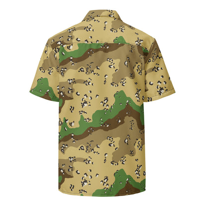 Turkmenistan Chocolate Chip CAMO Unisex button shirt - Button Shirts
