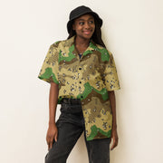 Chocolate Chip Turkmenistan Desert CAMO Unisex Short-Sleeve Button Shirt - Button-Up