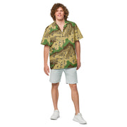 Chocolate Chip Turkmenistan Desert CAMO Unisex Short-Sleeve Button Shirt - Button-Up