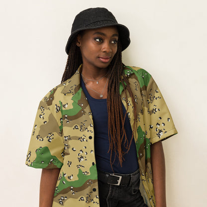 Turkmenistan Chocolate Chip CAMO Unisex button shirt - Button Shirts