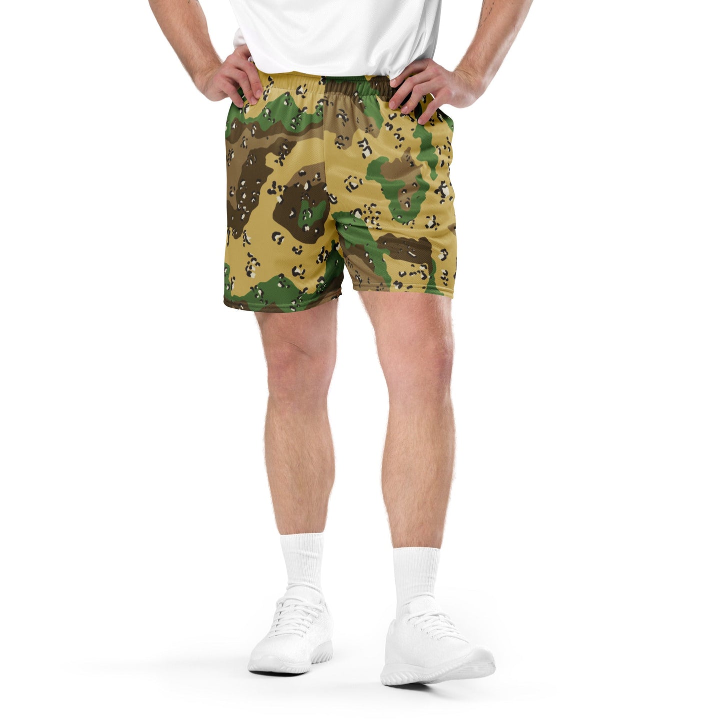 Turkmenistan Chocolate Chip CAMO Unisex mesh shorts - Mesh Shorts