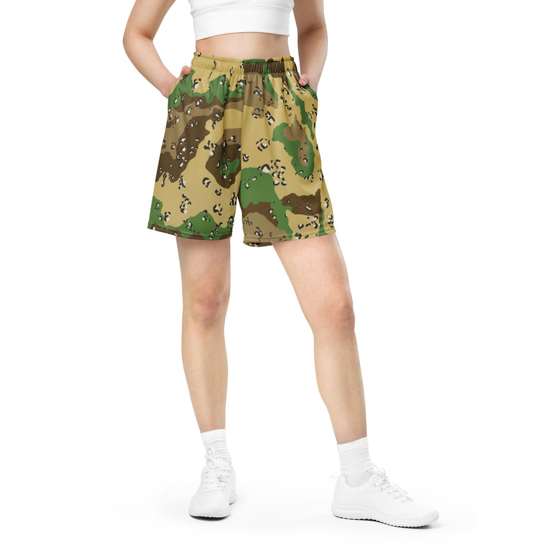 Chocolate Chip Turkmenistan Desert CAMO Unisex Mesh Shorts