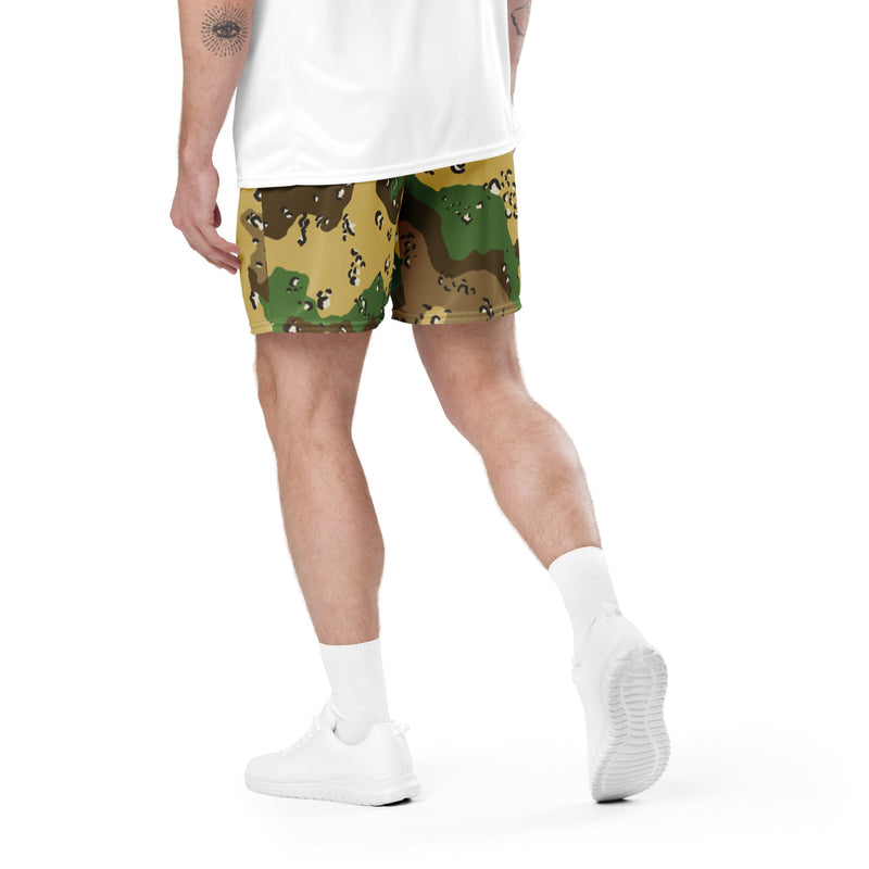 Chocolate Chip Turkmenistan Desert CAMO Unisex Mesh Shorts