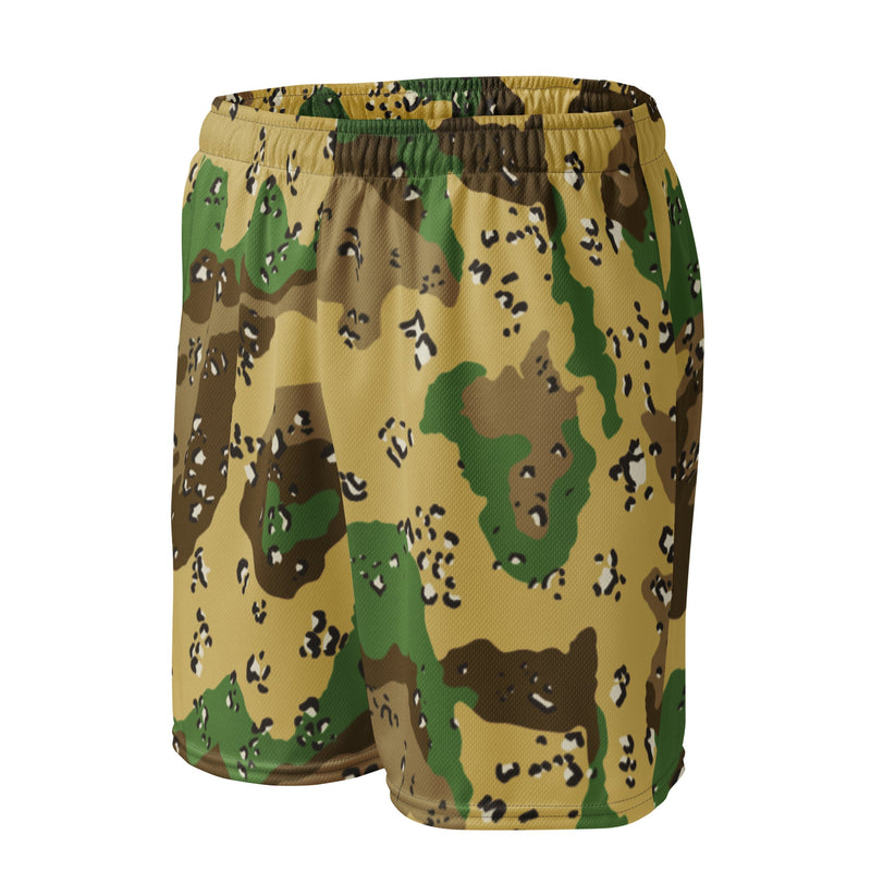 Chocolate Chip Turkmenistan Desert CAMO Unisex Mesh Shorts